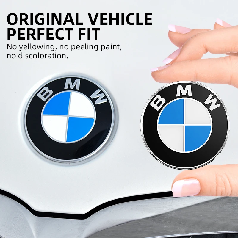 Car Sticker for BMW E39 E46 E30 E36 G20 E87 E60 E90 74mm 82mm Hood Emblem Front Bonnet Logo Trunk Cover Badge