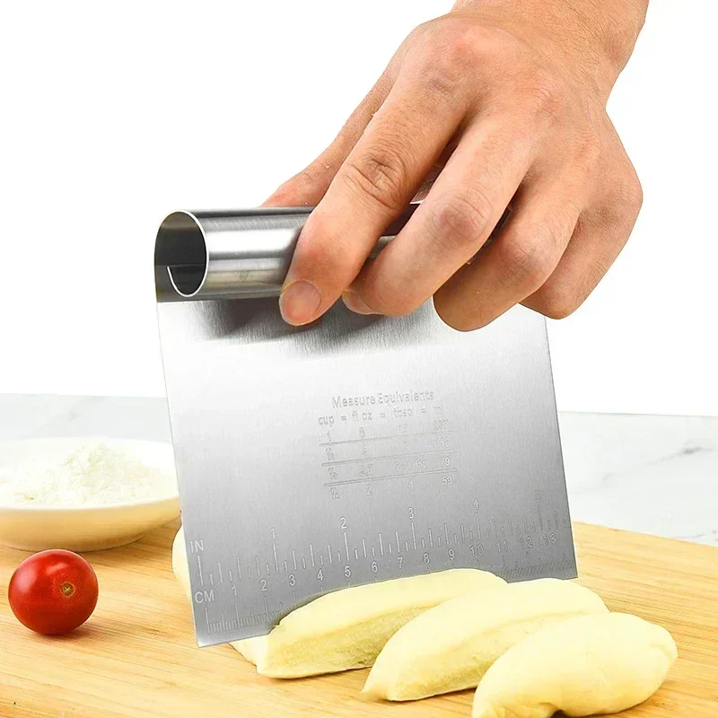Stainless Steel Cake Scraper DIY Dough Pastry Buttercream Edge Smoother