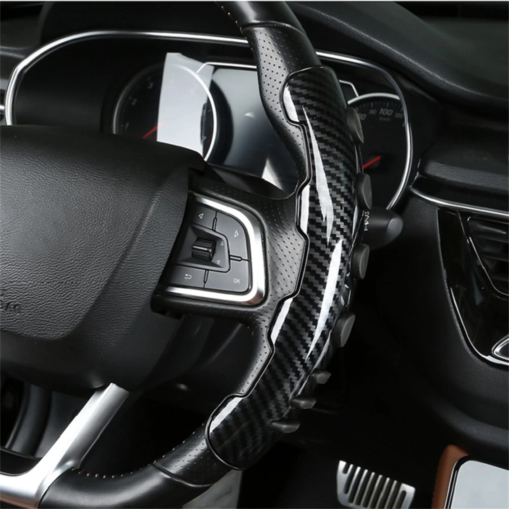 Coprivolante In Fibra Di Carbonio Sunydog 2 Pezzi - Universale Per Auto, Design Sportivo, Nero/Rosso/Blu