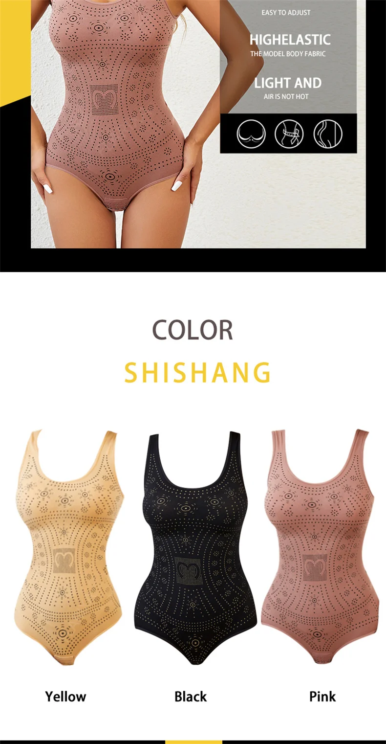 Description Picture 5 of itemFlarixa Seamless Comfy Bodysuit Shaper Printed Plus Size Shapewear Belly Slimming Body Shaper Corset Underwear Women Tank Top