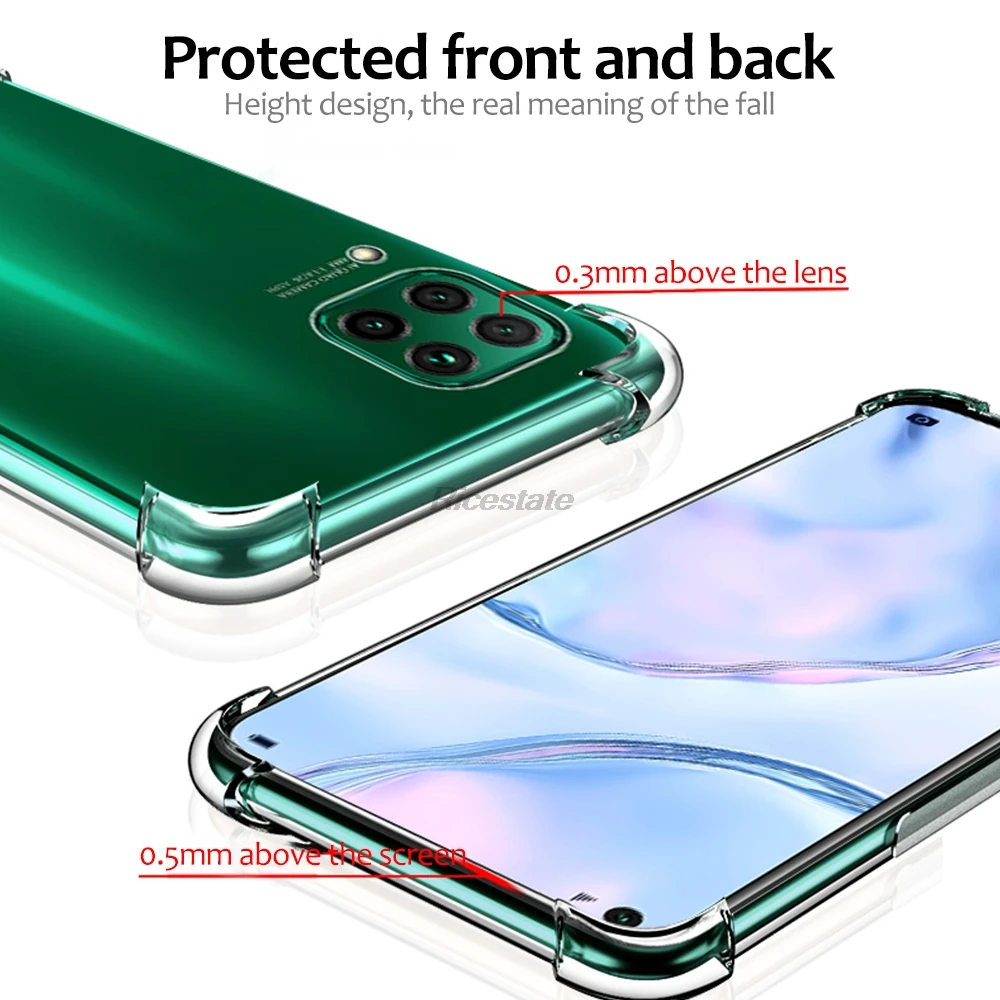 Shockproof Airbag Silicone Protective Case for Huawei P40 Lite, Nova 6 SE, and Nova 7i