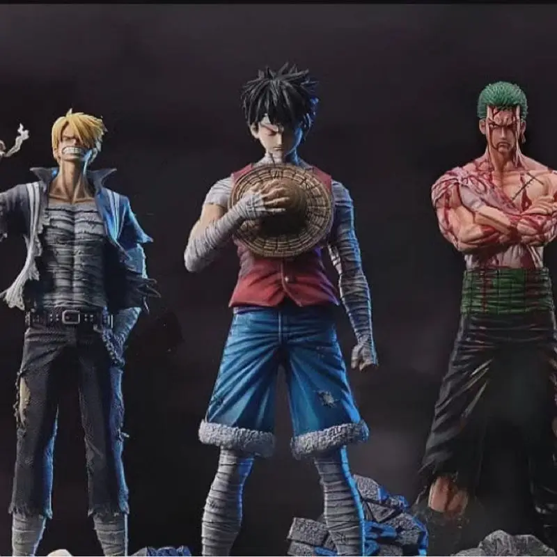 

One Piece Luffy Аниме Фигурка ророноа Зоро Санджи бандаж 28 см экшн-фигурка модели Статуэтка из ПВХ Коллекционная настольная игрушка drкора подарки