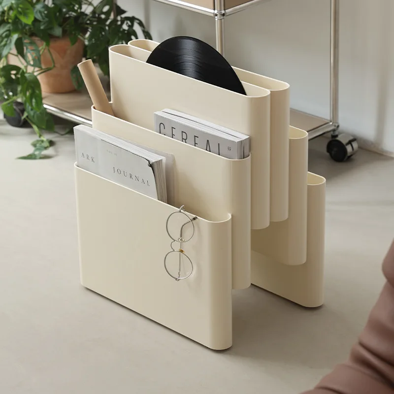 Storage Rack Nordic Creative Home Bookshelf Medieval Floor Magazine Shelf Plastic Photo Props Bedroom Storage