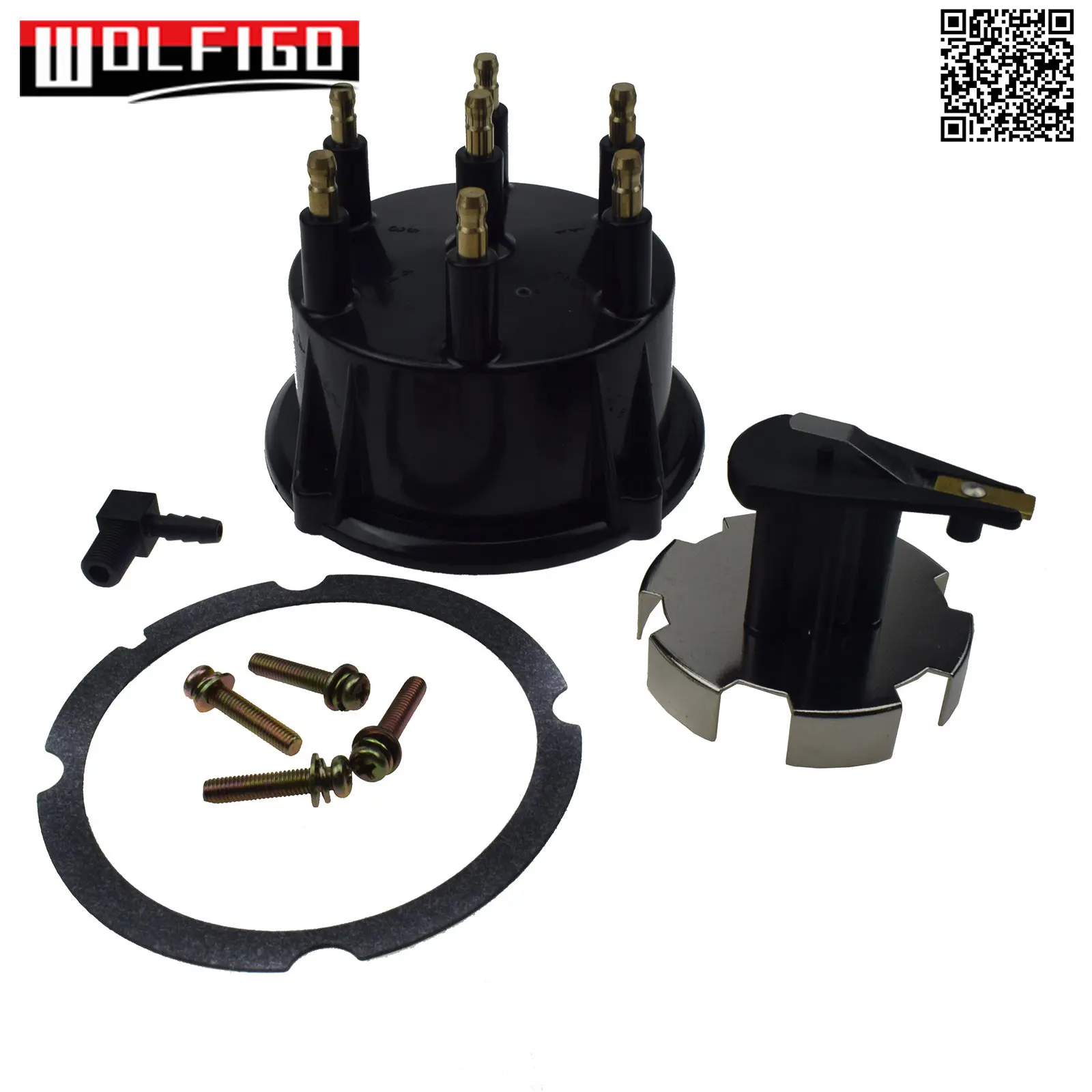 New For Mercruiser 4.3L V6 Thunderbolt Ignition Distributor Cap Rotor Tune-Up Kit 815407Q5,18-5274