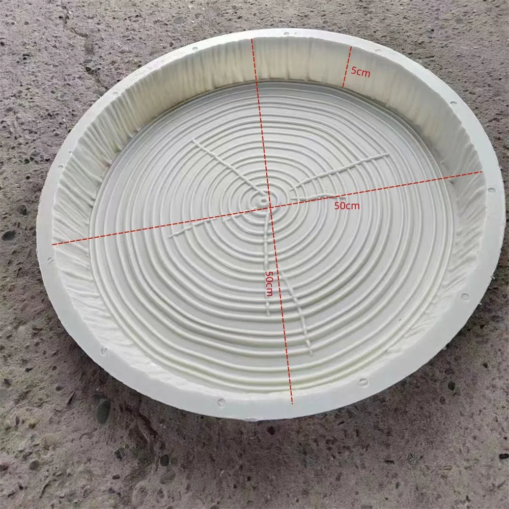 Circular mold stepping stone paving garden villa lawn stepping stone slab garden courtyard prefabricated component mold