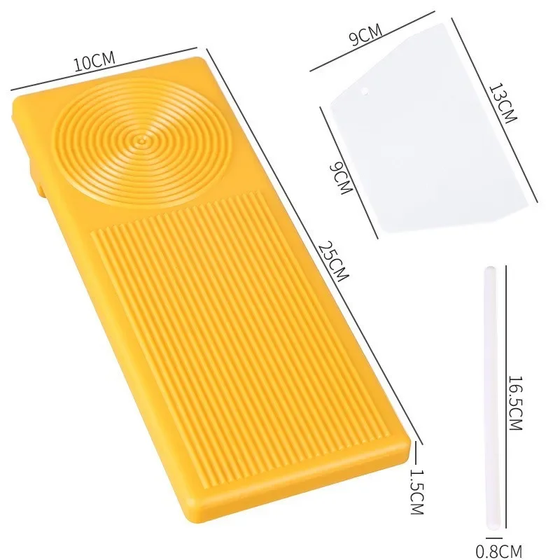 Plastic Pasta Macaroni Board Spaghetti Macaroni Pasta Gnocchi Maker Rolling Pin Baby Food Supplement Molds Manual Kitchen Tool