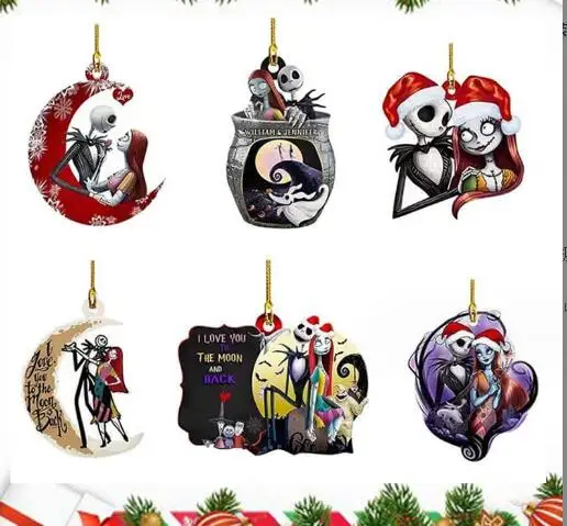 Hot The Nightmare Before Christmas Anime Figure Toys Jack Skellington Cartoon Christmas Tree Decoration Anime Figures Doll
