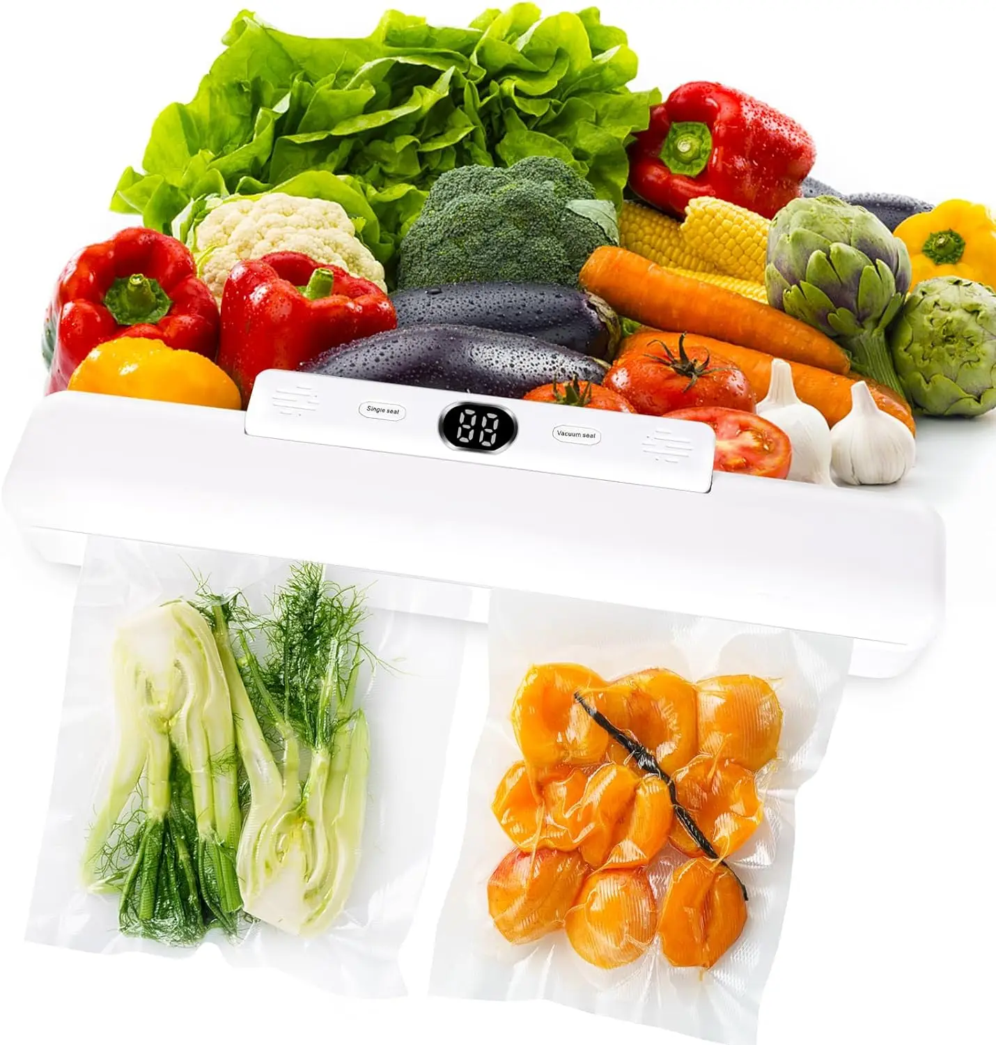 

Вакуумный упаковщик для пищевых продуктов, 10 пакетов в комплекте