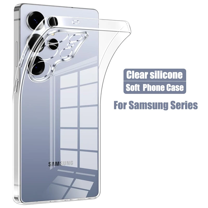 Transparent Silicone Soft Phone Case - Durable Back Cover