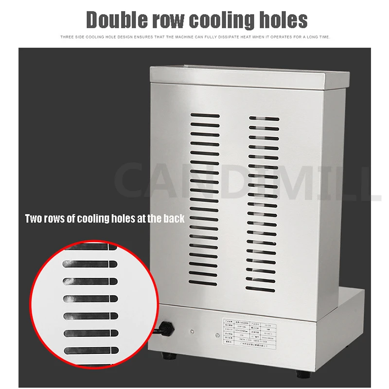 Electric Kebab Machine Vertical Broiler Gyro Grill Machine Shawarma Broiler Grill Machine Kebab Roaster 5