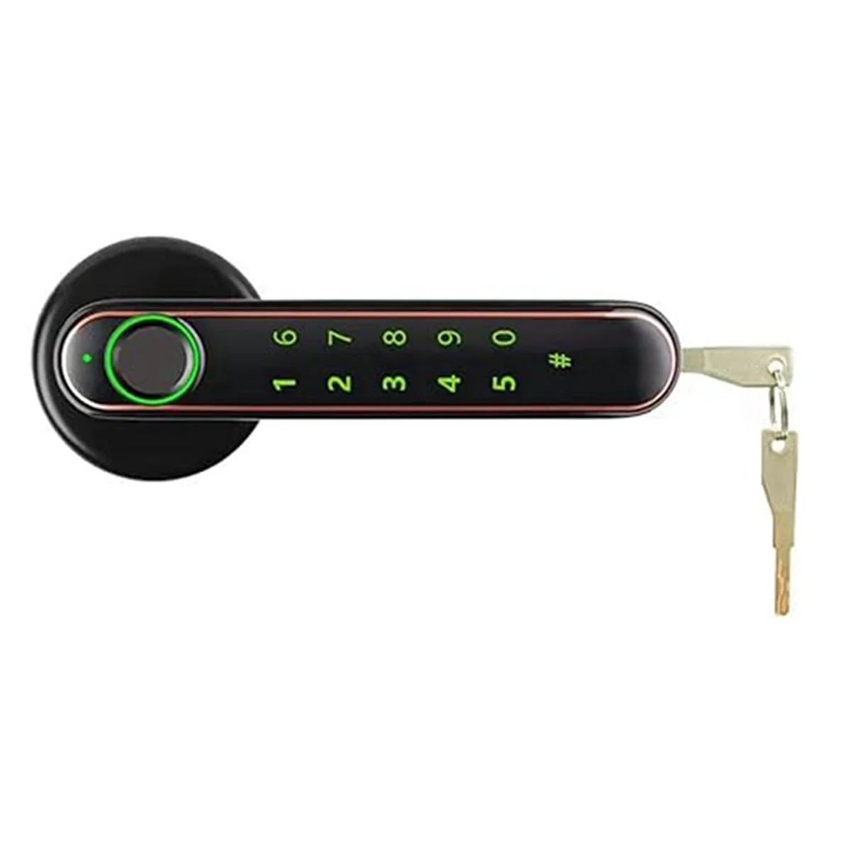 

Room Bedroom Office Fingerprint Lock Bluetooth Tuya Mobile Phone Unlock Password Door Lock Smart Door Handle Home