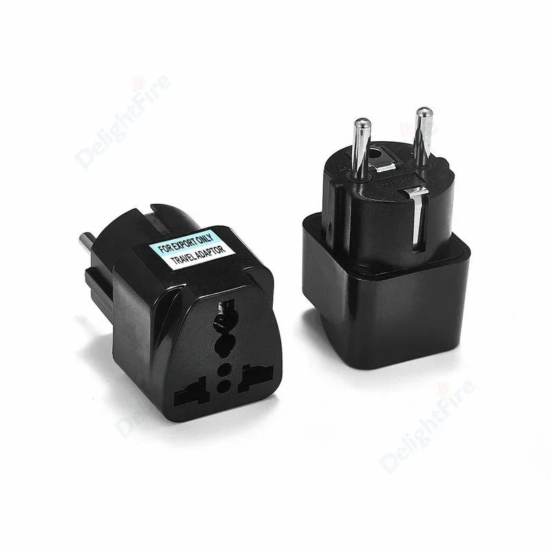 KR Plug Adapter Multifuncional Universal AU UK EUA Para UE Tomada Elétrica Tipo E/F França Espanha Plug Travel Adapter AC Outlet