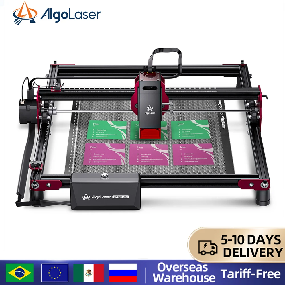 LightBurn Andrea AlgoLaser-Mini graveur laser 5W, kit de bricolage, machine de découpe et de gravure à diode