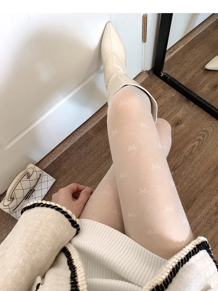 Chanel Stocking Tights, White