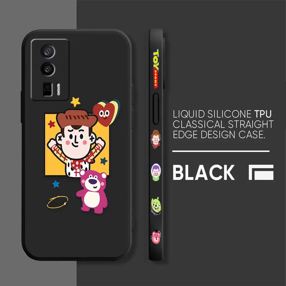 thumbnail image 1 of Case For Redmi K60E K60 K50 K40S K40 K30 9A 9 8A 8 10 Pro 4G 5G Colour Simple Liquid silicone Case Cartoon Funny Toy Story Mania, 1 of 5