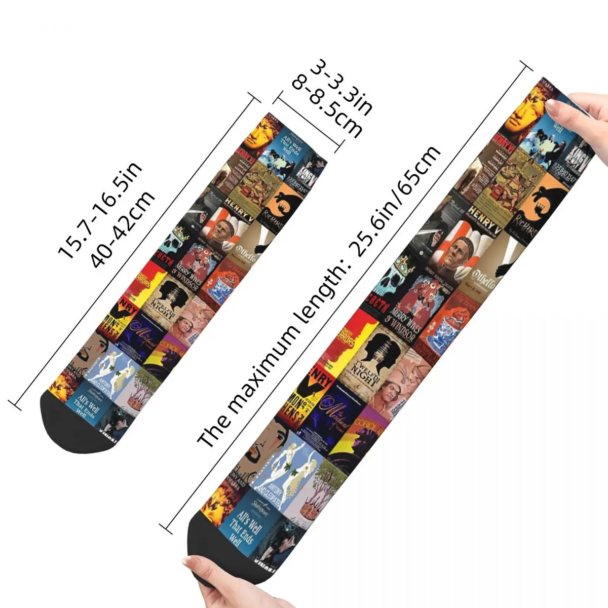 Shakespeare Plays stockings Thickened thermal Adult Socks,Unisex socks,men Socks women Socks