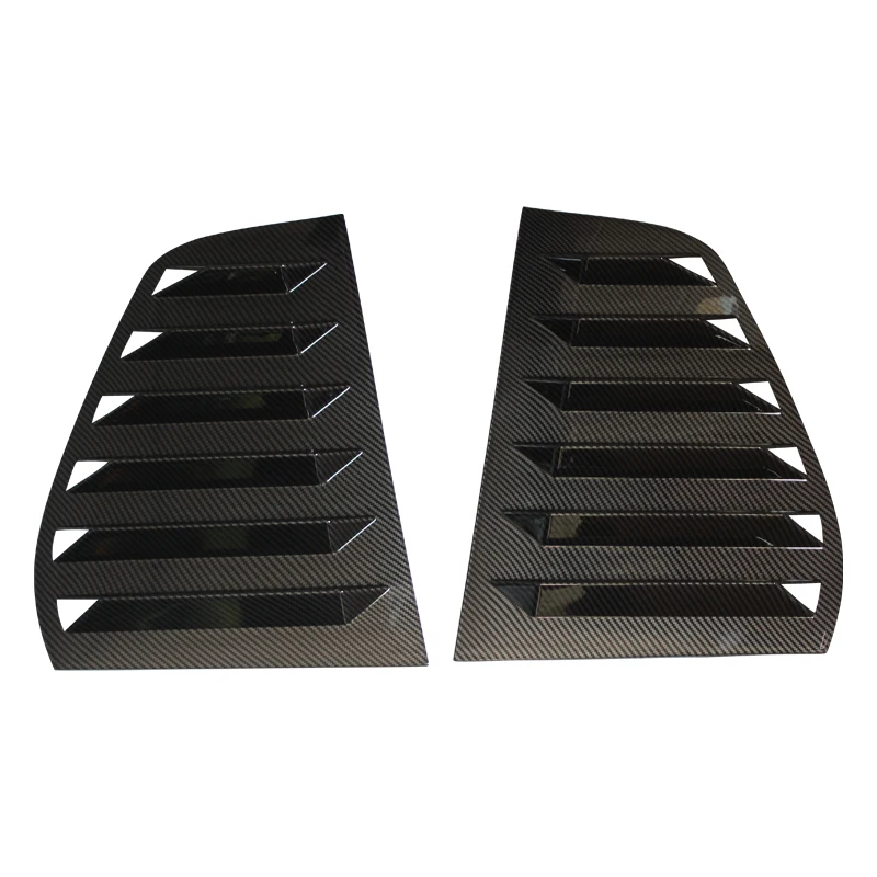 자동차 뒷창 셔터 커버 트림 창 루버 사이드 벤트, 탄소 섬유, 폭스바겐 VW 골프 6 MK6 2008-2012 자동차 장식
