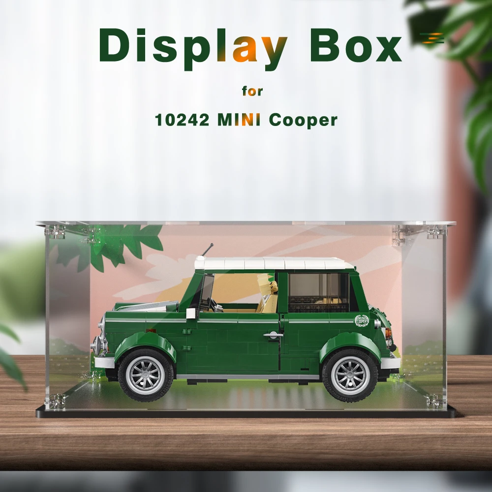 Acrylic Display Box for Lego 10242 MINI Cooper Clear Display Case Model