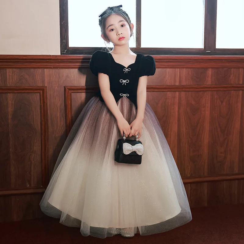 

Baby Girl Flower Dress Kids Bridemaid Wedding Dresses For Children White Ball Gowns Girls Boutique Party Wear Elegant Frocks