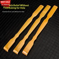 Long Handle Bamboo Back Scratcher Portable Head And Body Massage Tool For Itch Relief