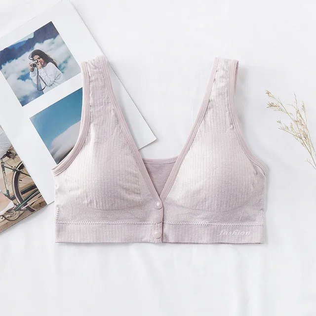 Breastfeeding bra pregnant women underwear maternity nursing bra maternity clothes vest pink