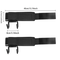 Weight Lifting Hook Grips with Wrist Support for Enhanced Gym Performance (A)