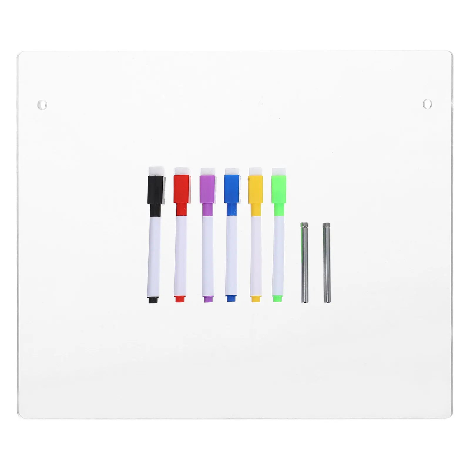 1세트 아크릴 데스크탑 화이트보드 드라이 이레이즈 테이블탑 플래너 보드(메모, 일정, 할 일 목록, 가족 소통, 사무실용)