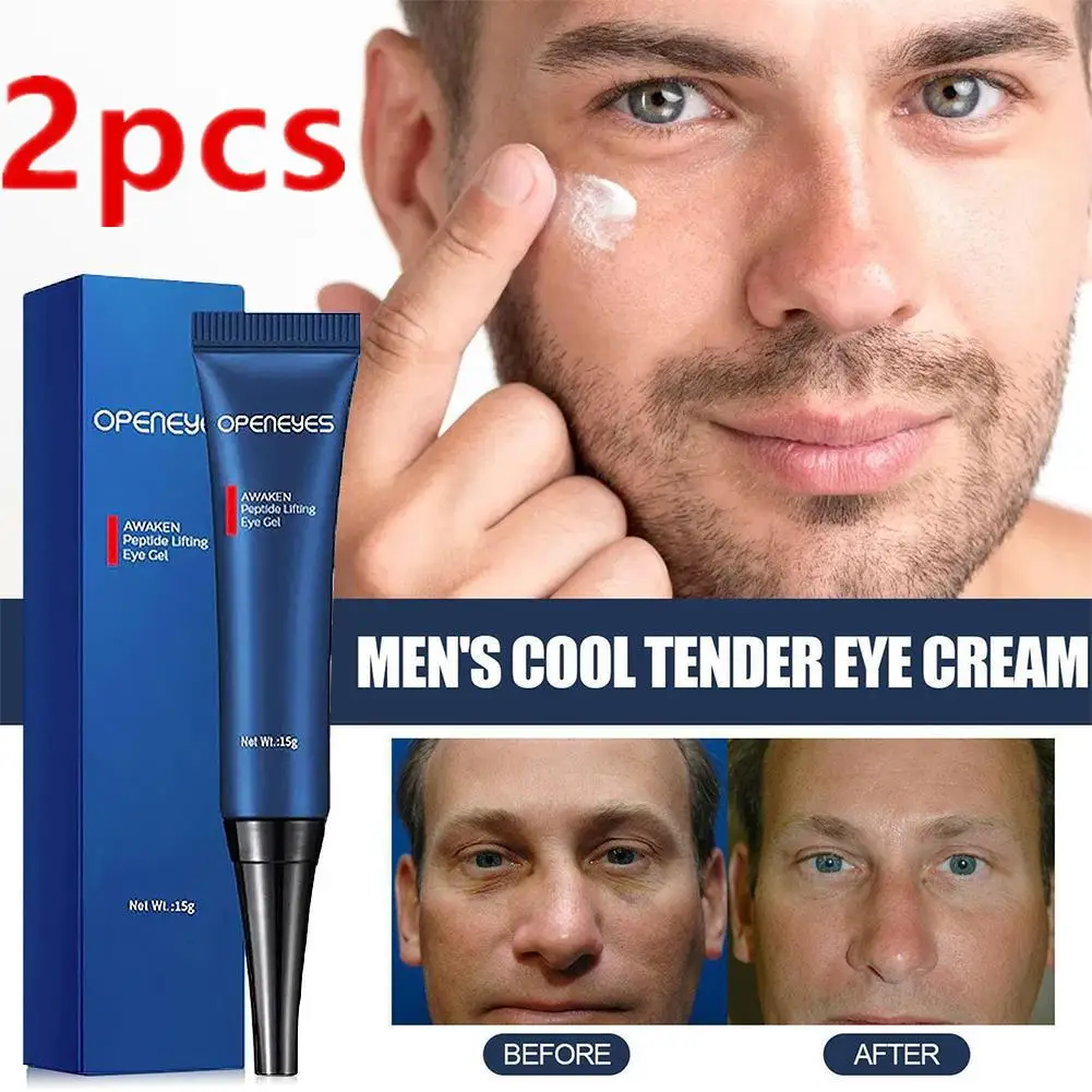 2X Openeyes Awaken Peptide Lifting Eye Gel Men Eye Cream Idratante Sotto Gli Occhi Crema Per Il Gonfiore Delle Occhiaie Linee Sottili Eye