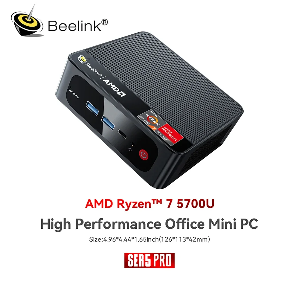Beelink SER5 PRO Ryzen 7 5700U Mini PC DDR4 3200MHz Support Dual Channel  NVME SSD WiFi 6 BT 5.2 Dual Fan Triple Display - AliExpress