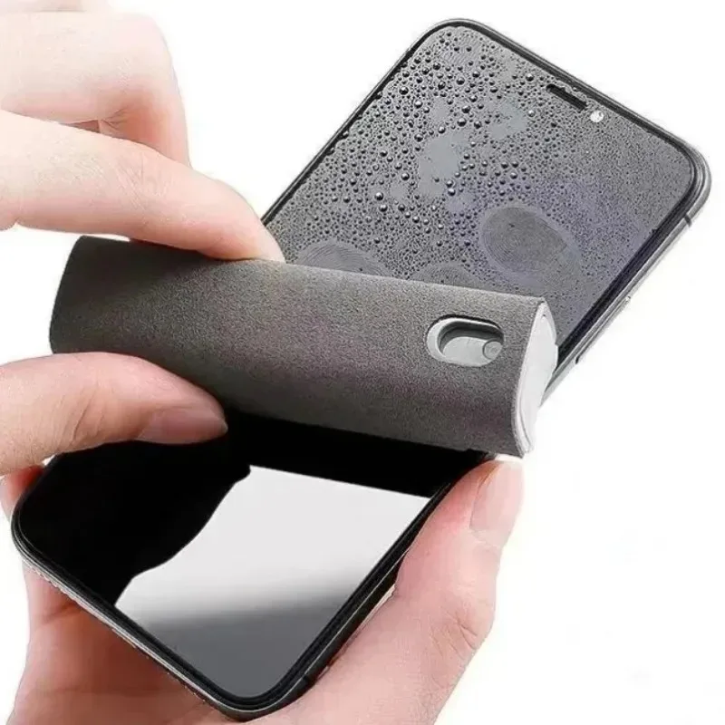 Microfiber Screen Cleaner Spray Bottle Cell Phone Tablet Laptop Display Screen Cleaning Wipe Press Spray Bottle Without Liquid 3