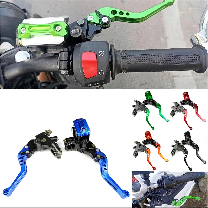 

Motorcycle Accessories Aluminum Alloy Handle Adjustable Drum Brake Lever Master Hydraulic Cylinder Clutch Lever Left Right Set