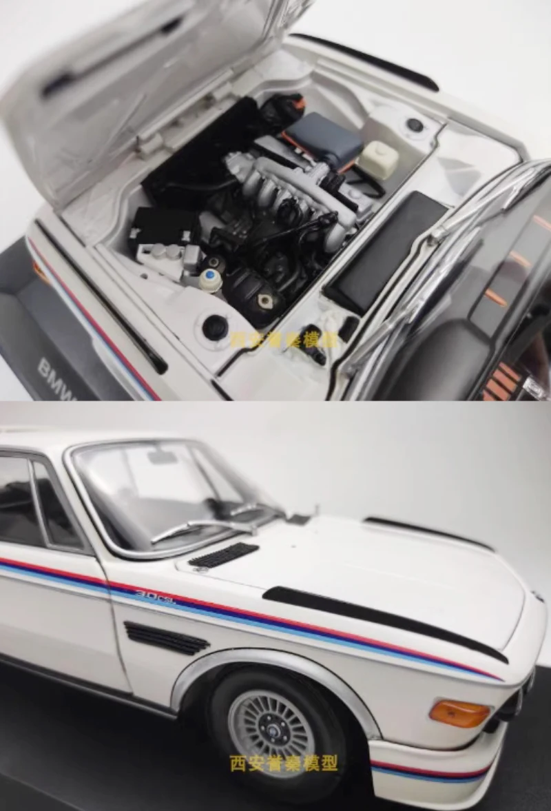 Diecast 1:18 Scale BMW 3.0 CSL E9 1973 White Alloy