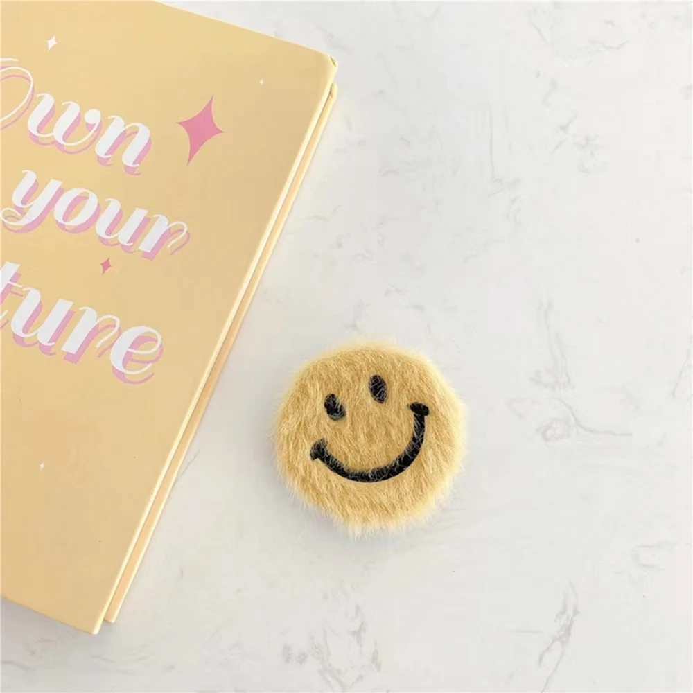 phone stand holder Plush Cartoon Space astronaut Round Universal Mobile Phone Ring Holder fold Stand Bracket Mount For iPhone Samsung Huawei Xiaomi car mobile holder