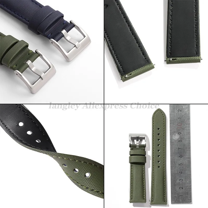 Sailcloth Nylon Quick Release Waterproof Watch Straps - 20mm/22mm