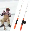 Portable Pocket Winter Fishing Rods Ice Fishing Rods Pole Rod Tackle Combo Casting Lures Fishing Pen Reels Rod Hard Spinnin J0z8 1