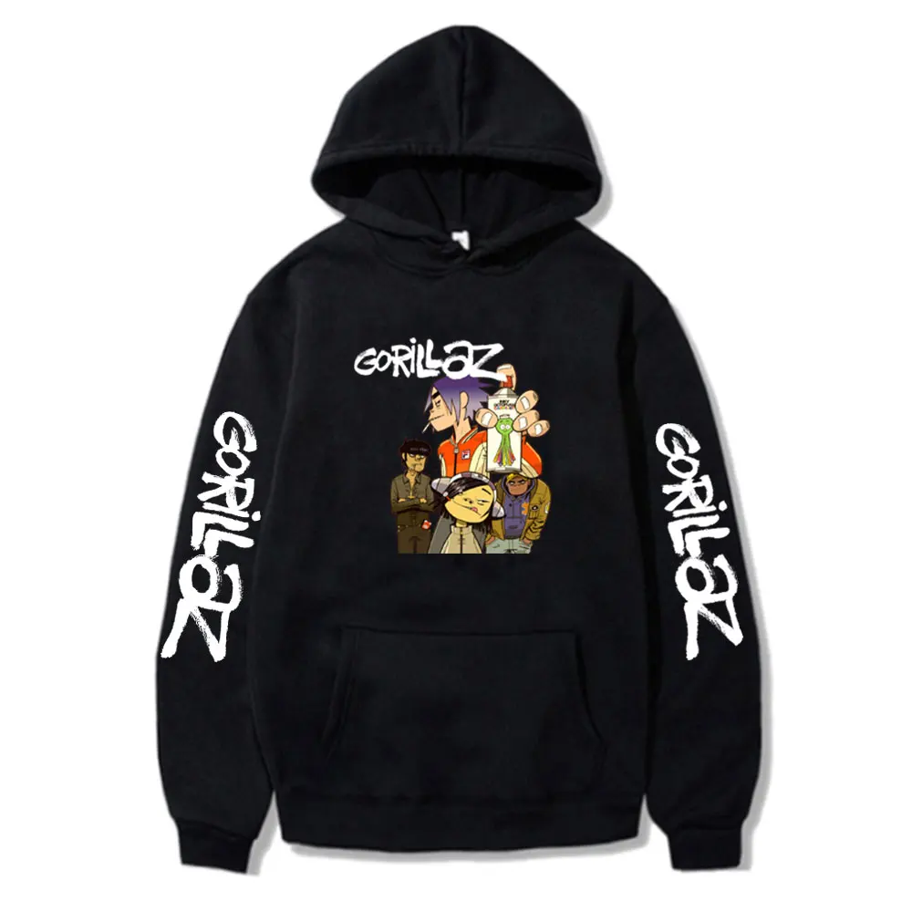 

Casual Pullover Gorillaz Hoodies Hip Hop Fashion Unisex Hoody Autumn Harajuku All-match Soft Man/Woman Long Sleeve Sweatshirt
