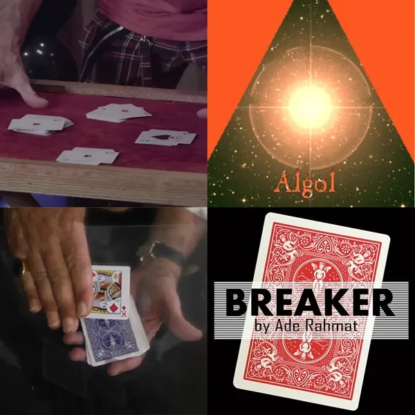 

4AMessy 4 Aces by Murray Sawchuck ，Algol By William Patrick，Beyond the Mirror BY Jean-Pierre，Breaker - Ade Rahmat magic