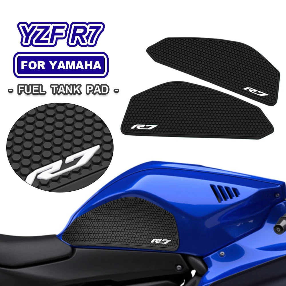 

YZFR7 Side Fuel Tank pad For Yamaha R7 YZF R7 Tank Pads Protector Stickers Gas Knee Decal Grip Traction Pad Tankpad 2021 2022