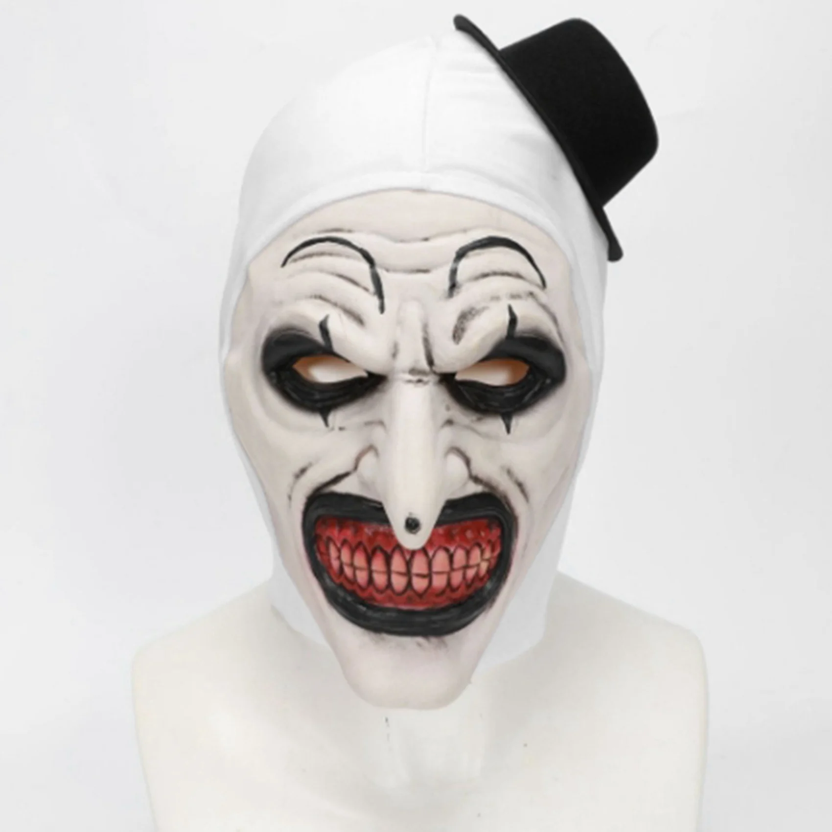 BAAU 2X Halloween Terrifier Mask Clown Mask Scary Joker Costume Halloween Horror Creepy for Adult Men Women