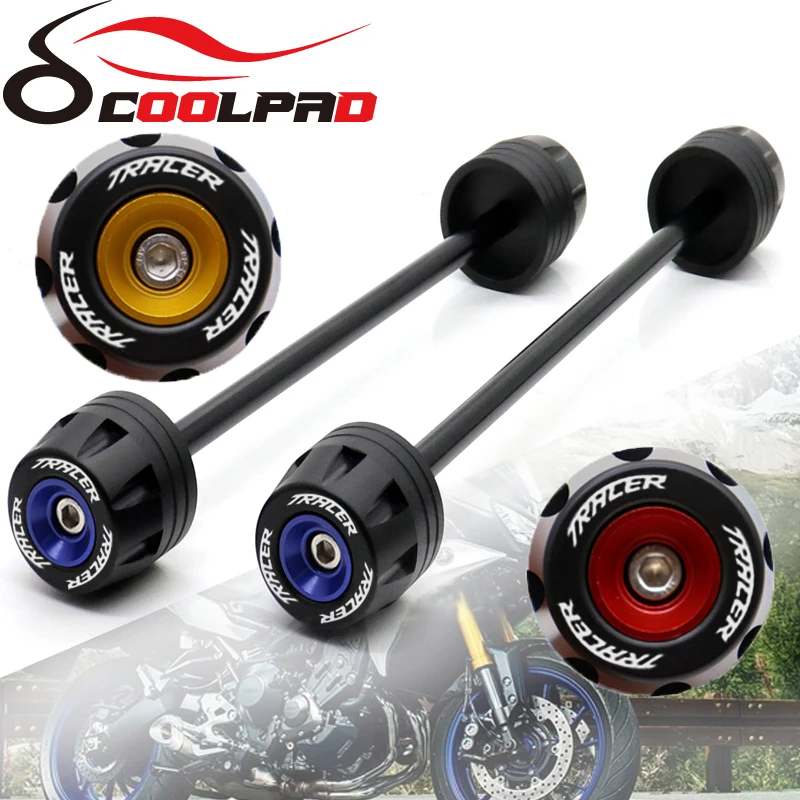 

Rear Front Axle Fork Crash Sliders For YAMAHA MT 09 Tracer 900 GT Motorcycle Wheel Protector