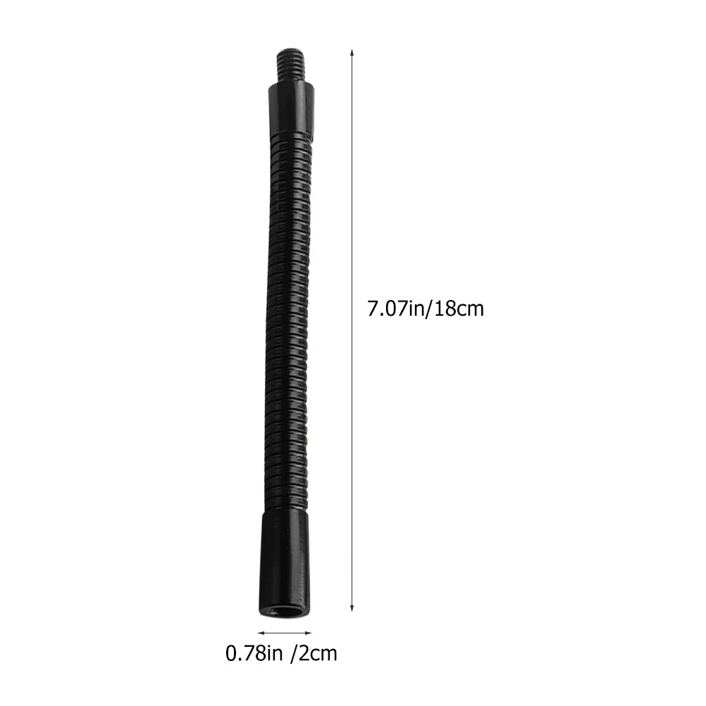 마이크 암 구즈넥 마이크 브래킷 연결 호스 스탠드 익스텐션 튜브 파이프 공급 어댑터, 18cm 연결 합금