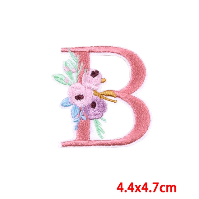 Aufbügel-Patch Mit Bestickter Rosa Rose – Zum Aufnähen Oder Bügeln Auf Kleidung & Taschen