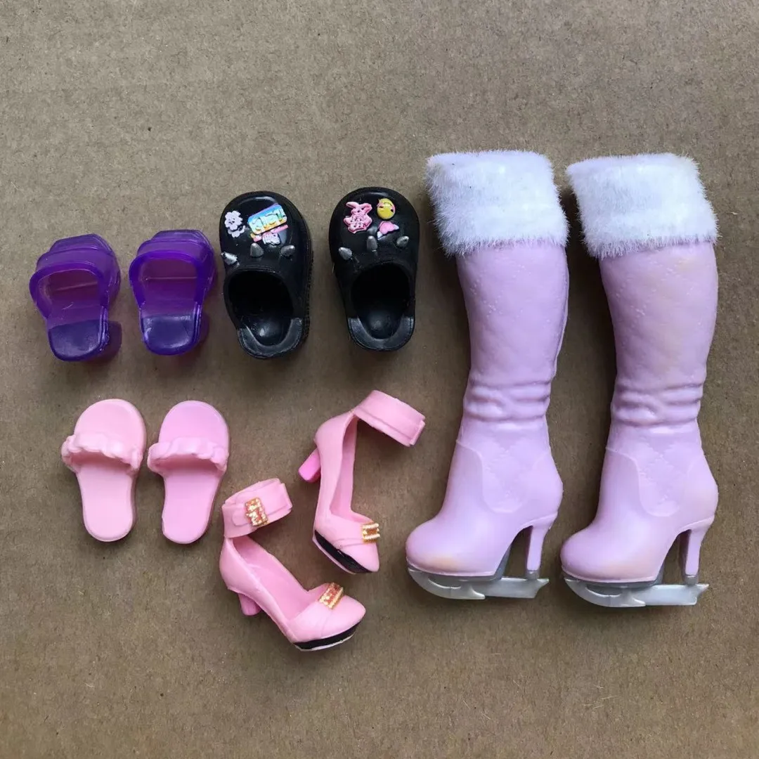 Regenbogen Puppe Ersatz Hände Original Puppe Bunte Teile Ohrringe Halskette Stiefel 1/6 Puppe Zubehör Teile – Detail 19