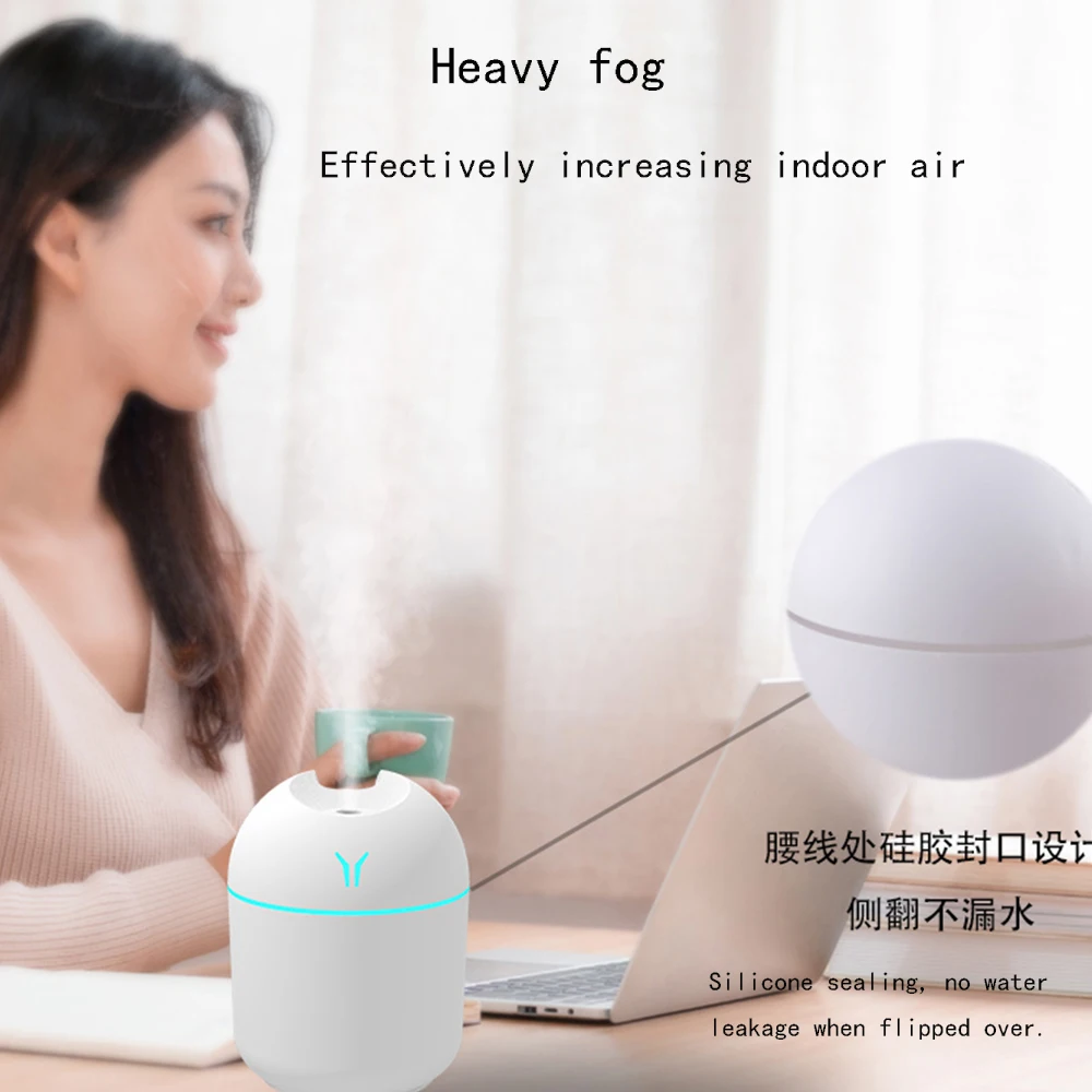 Mini Car Air Humidifier USB Air Purifier Freshener LED Lamp Aromatherapy Diffuser Mist Maker for Home Auto Mini Car Humidifiers air humidifier air freshener air purifier