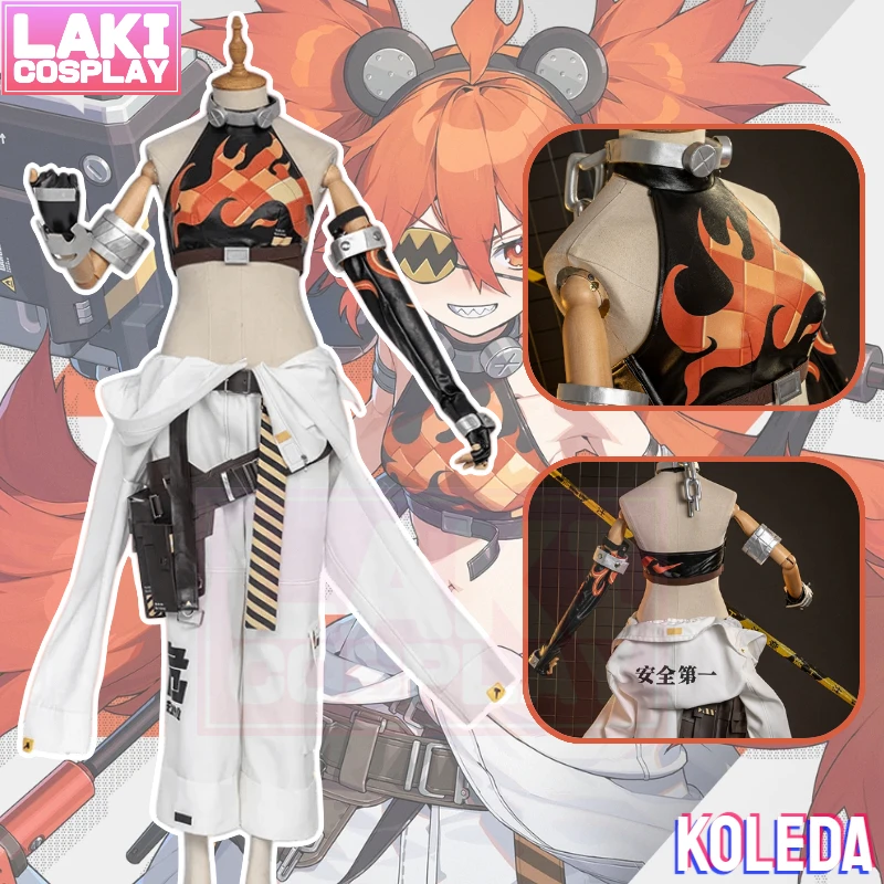 

Game ZZZ Koleda Cosplay Costume Game Zenless Zone Zero Koleda Belobog Cosplay Party Carnival Set Halloween Costume