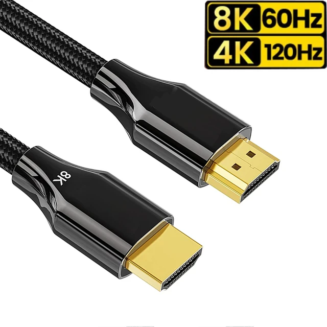 Certified HDMI 2.1 cable 4K 120Hz 3M 2M 4K 120Hz cable HDMI 2.1 for Xbox  Series X PS5 Xiaomi Mi Box HDR10 48Gbps HDMI 8K cable - AliExpress