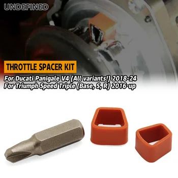 Kit Distanziali Acceleratore per Ducati Panigale V4/V2, Monster, Streetfighter, Diavel, XDiavel, Scrambler, Hypermotard, Multistrada, Supersport