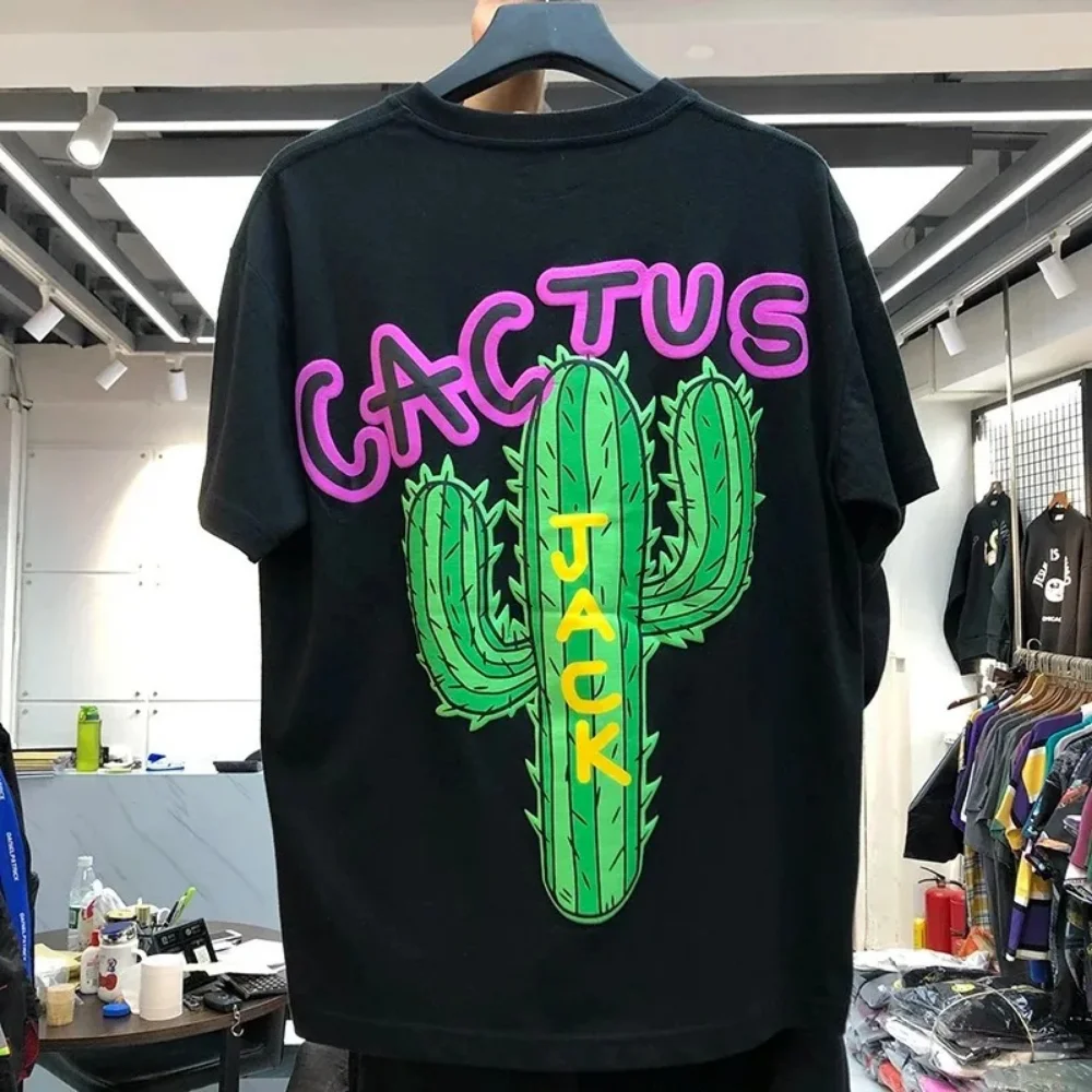 Kids Boys Girls New Luxury Cactus Jack Hip Hop T-shirt Plus-size Women's Dress Men's Cotton T-shirt Travis Street child Tops Tee 3