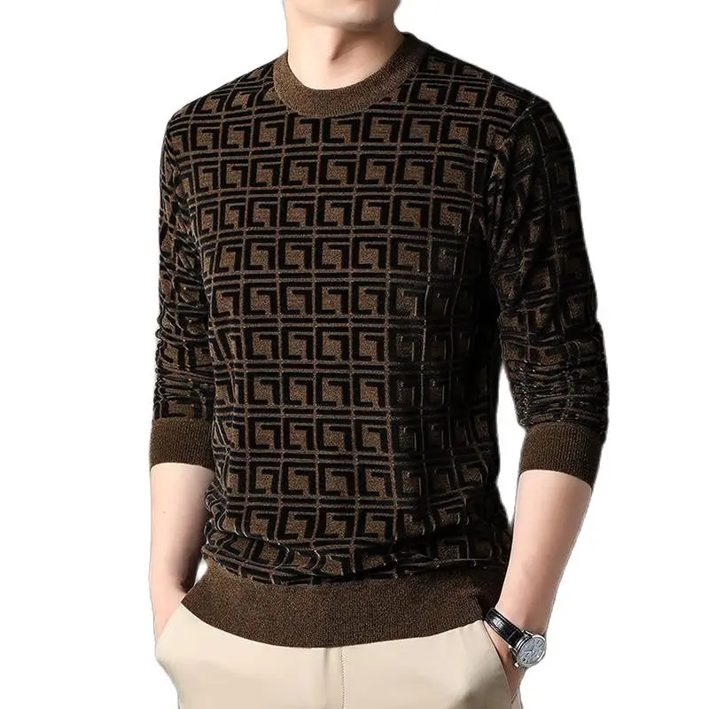Top Grade New Fashion Knit Pullover Trendy Designer Brand Luxury Crew