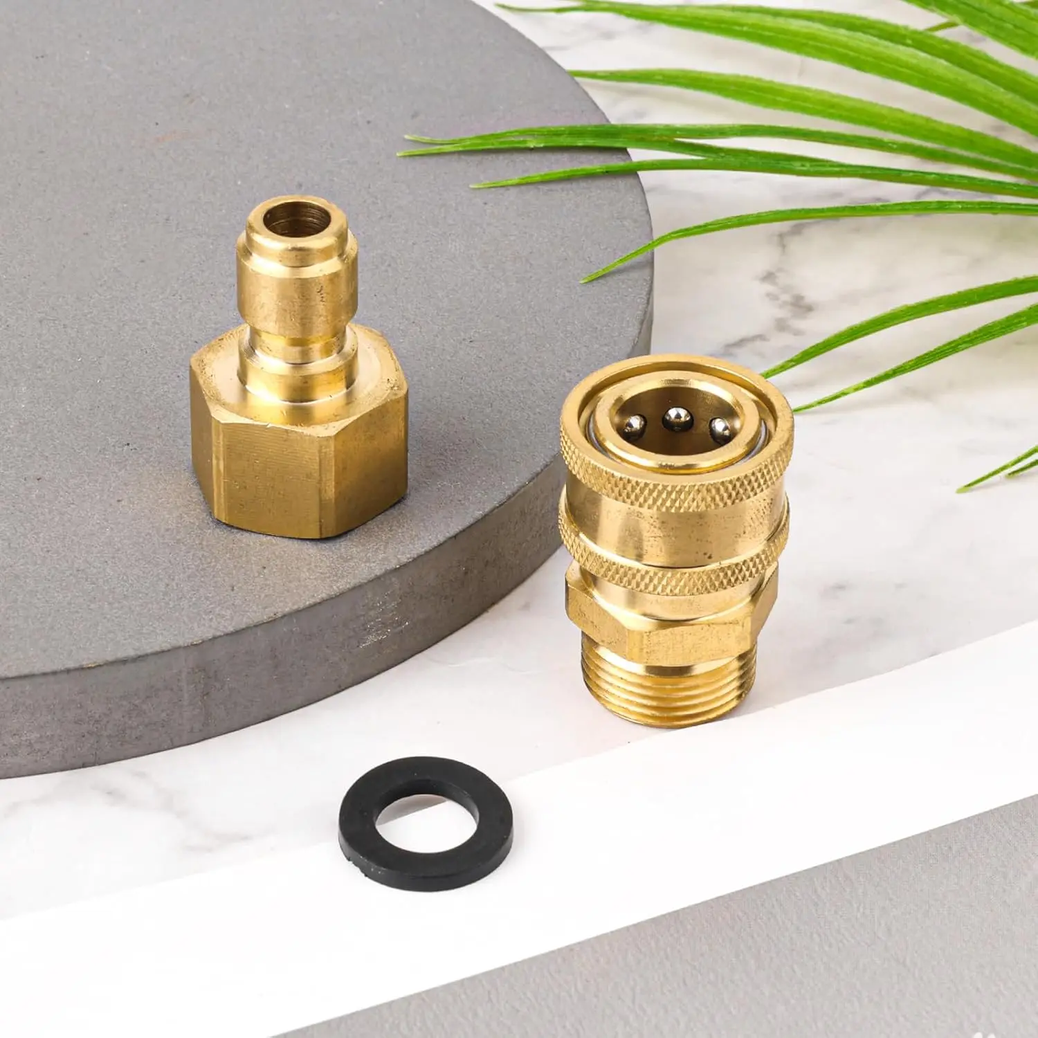 Car Wash Accessories 1/4" Quick Hitch Connect For High Pressure Washer M22 Adapter For Pressure Wash Hose & Wash Gun 4